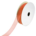 Sheer Nylon Organdy Ribbon, 5/8-Inch, 25-Yard, Copper