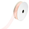 Sheer Nylon Organdy Ribbon, 5/8-Inch, 25-Yard, Peach