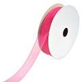Sheer Nylon Organdy Ribbon, 5/8-Inch, 25-Yard, Strawberry