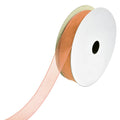 Sheer Nylon Organdy Ribbon, 5/8-Inch, 25-Yard, Toffee