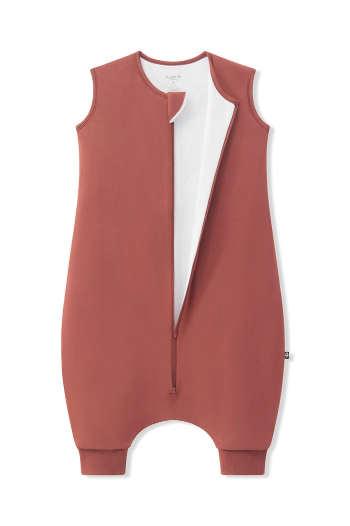 Sleep Bag Walker in Ember 1.0 shown unzipped on a white background
