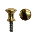 Small Brass Knobs, round 1/2 inch - Paxton Hardware ltd