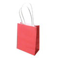 Small Party Favor Paper Treat Bags, 5-Inch, 12-Count, Coral