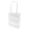 Small Party Favor Paper Treat Bags, 5-Inch, 12-Count, White