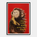 Smile Like A Monkey — Art Print Vertical #01