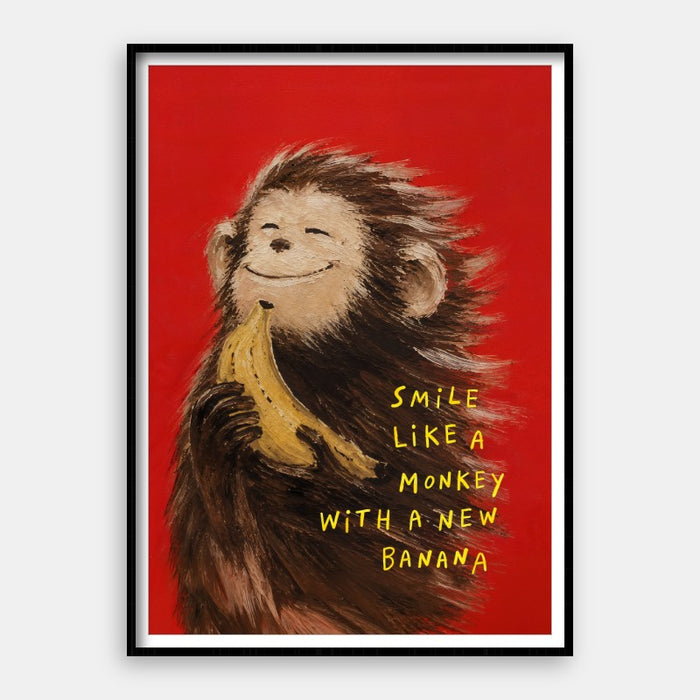 Smile Like A Monkey — Art Print Vertical #01