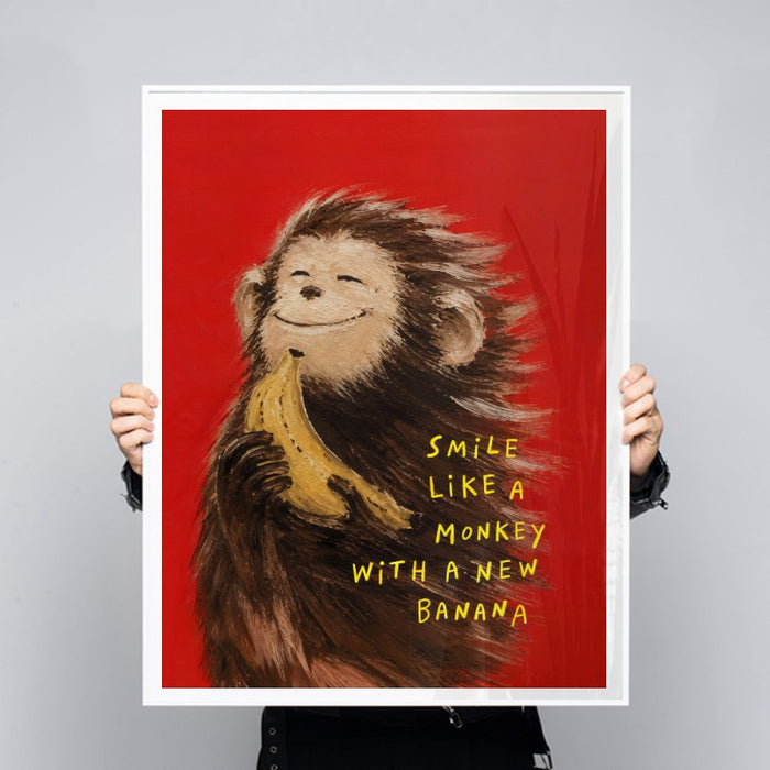 Smile Like A Monkey — Art Print Vertical #03