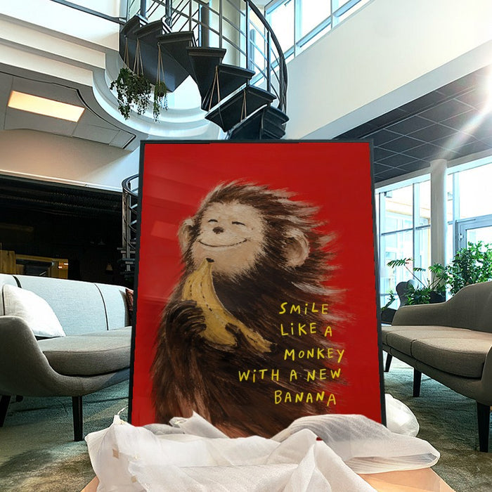 Smile Like A Monkey — Art Print Vertical #04