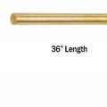 36" long Solid Brass 1/4" Rod for Railings - Paxton Hardware