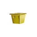 Square Brass Caster Cups, Medium - paxton hardware ltd