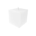 Square Unscented Pillar Candle, 3-Inch, White