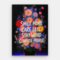 Stay Weird Canvas — Canvas Vertical #01