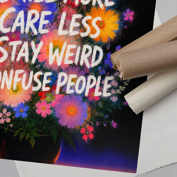 Stay Weird — Art Print Vertical #06