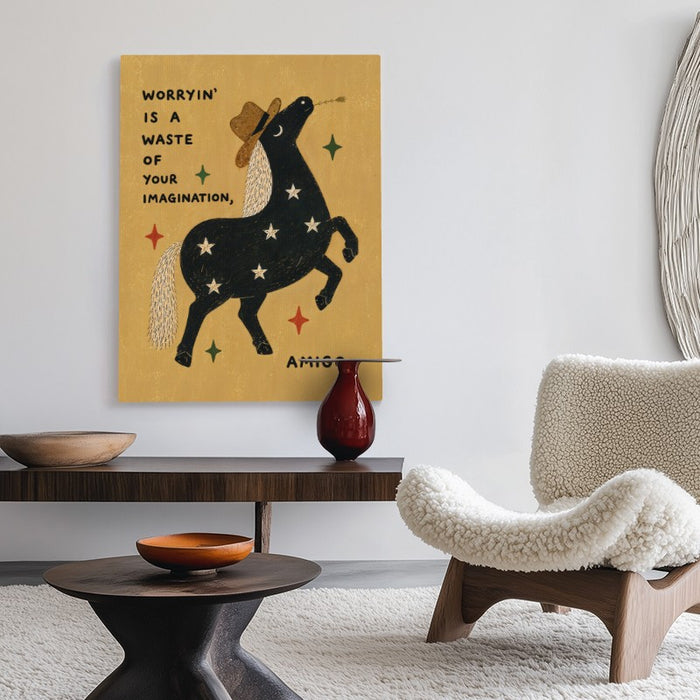 Stop Worrying Amigo Canvas — Canvas Vertical #02