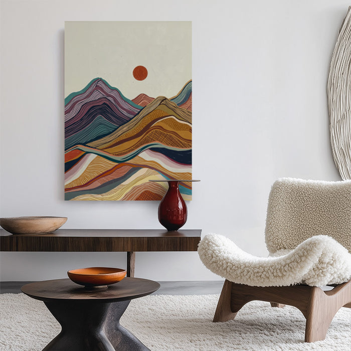 Sun Over Silence Canvas