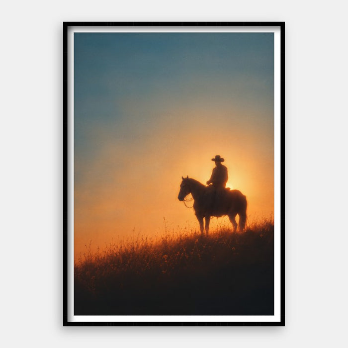 Sunset Rider — Art Print Vertical #01