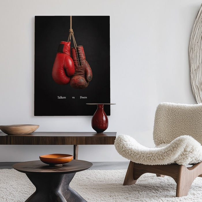 Talkers Vs Doers Canvas — Canvas Vertical #02