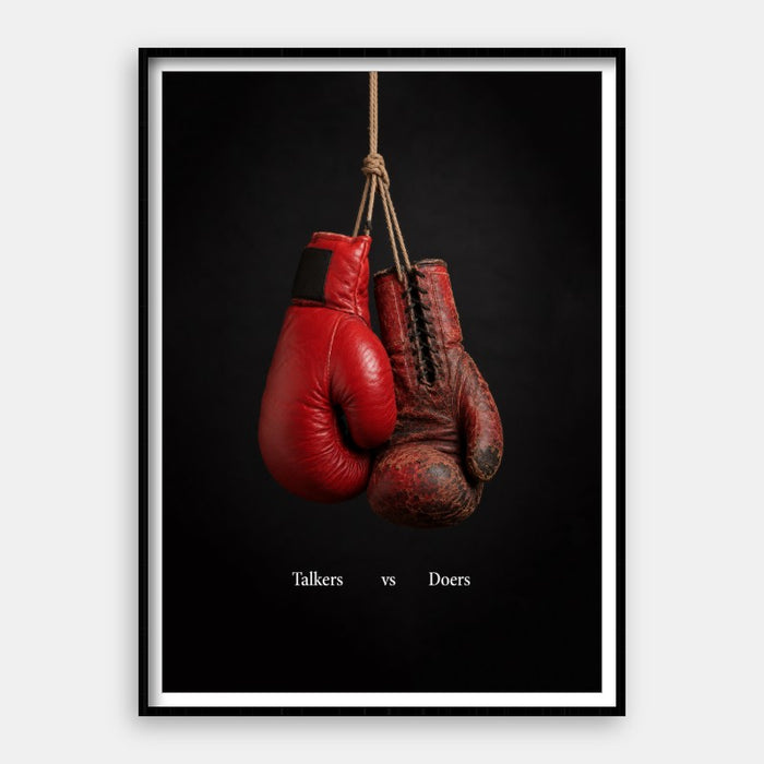 Talkers Vs Doers — Art Print Vertical #01