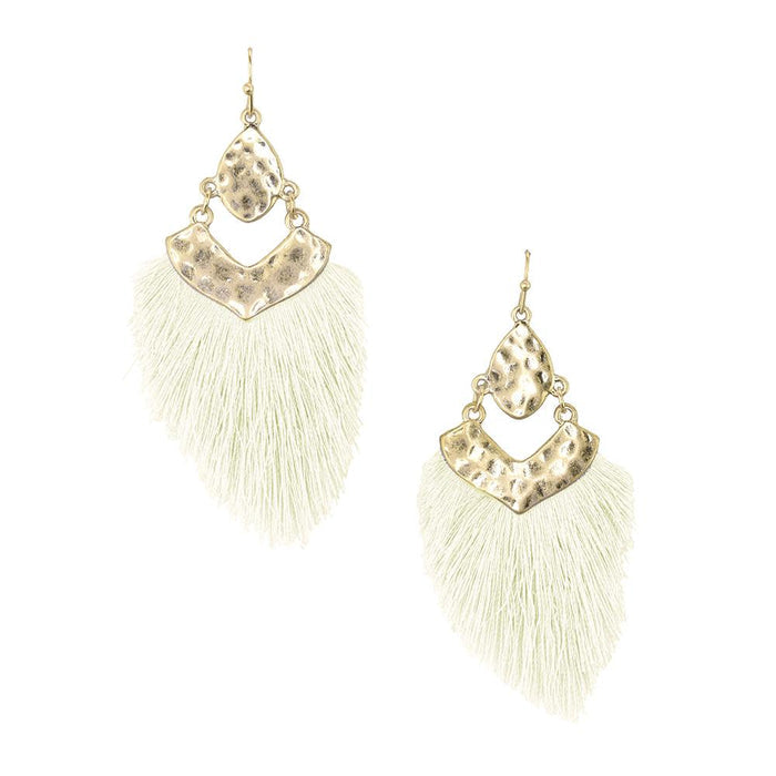 Tassel Drop Dangle Earrings, 2-1/2-Inch
