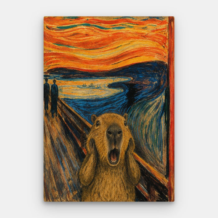 The Screamybara Canvas — Canvas Vertical #01