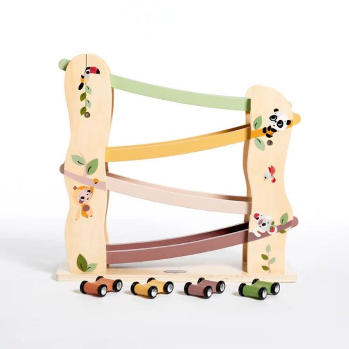 TINY LOVE BOHO CHIC WOODEN RACE CAR RAMP