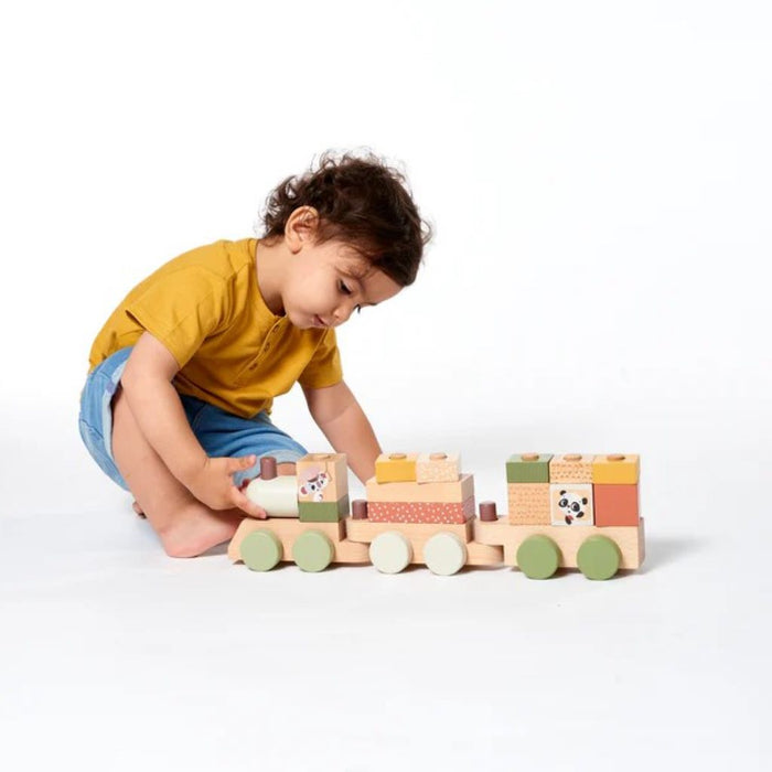 TINY LOVE BOHO CHIC WOODEN STACKING TRAIN