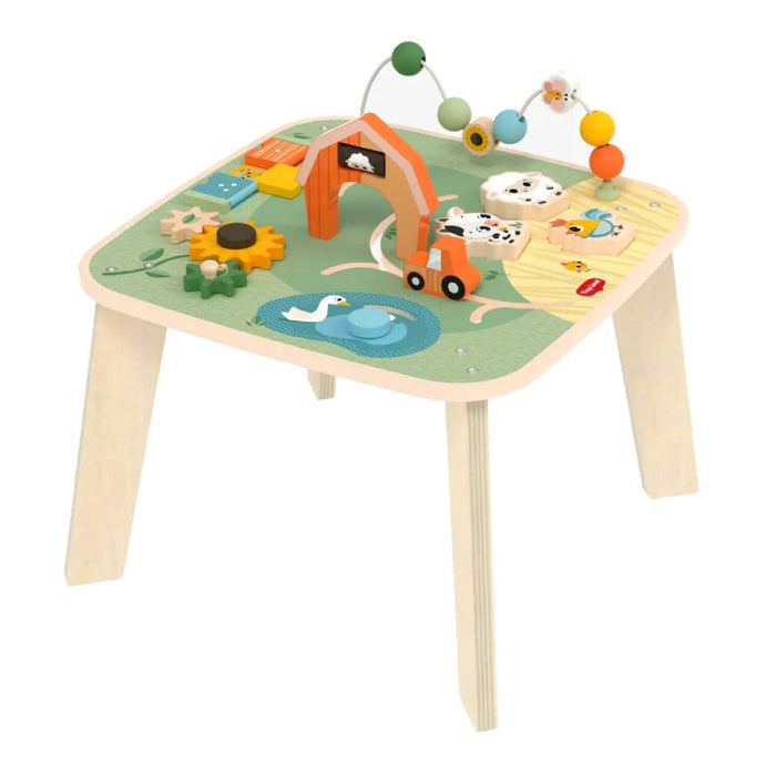 TINY LOVE FARMERS FUNDAY WOODEN ACTIVITY TABLE