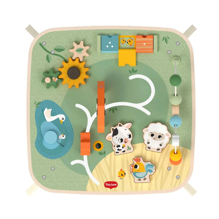 TINY LOVE FARMERS FUNDAY WOODEN ACTIVITY TABLE