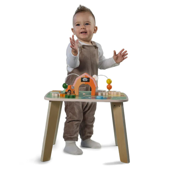 TINY LOVE FARMERS FUNDAY WOODEN ACTIVITY TABLE