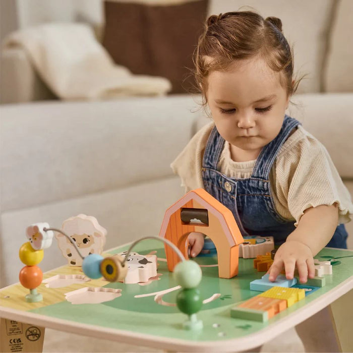 TINY LOVE FARMERS FUNDAY WOODEN ACTIVITY TABLE