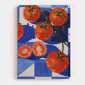 Tomatoes In Blue Canvas