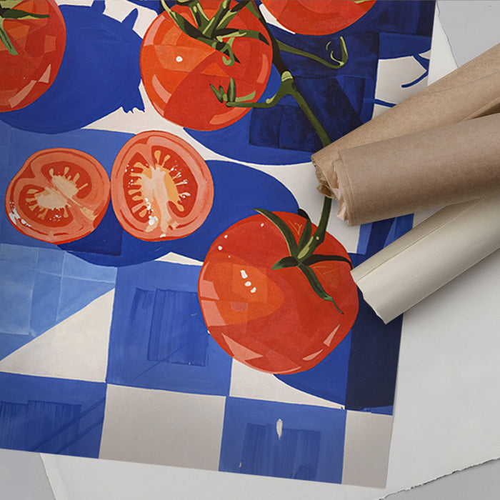 Tomatoes In Blue