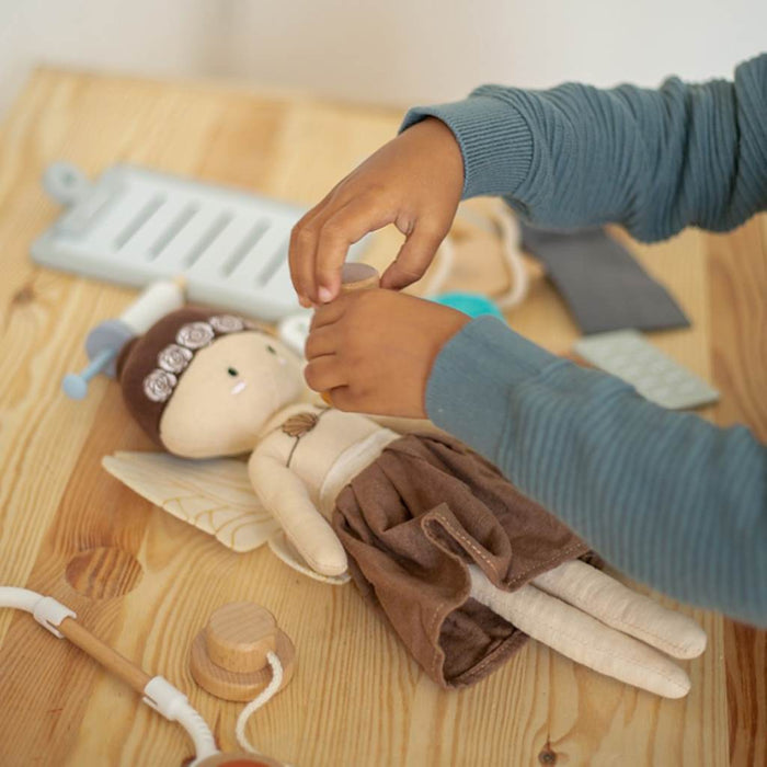 TRYCO WOODEN MEDICAL SET WITH CASE