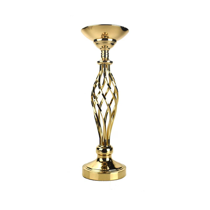 Twisted Candle Holder Metal Centerpiece, 17-3/4-Inch