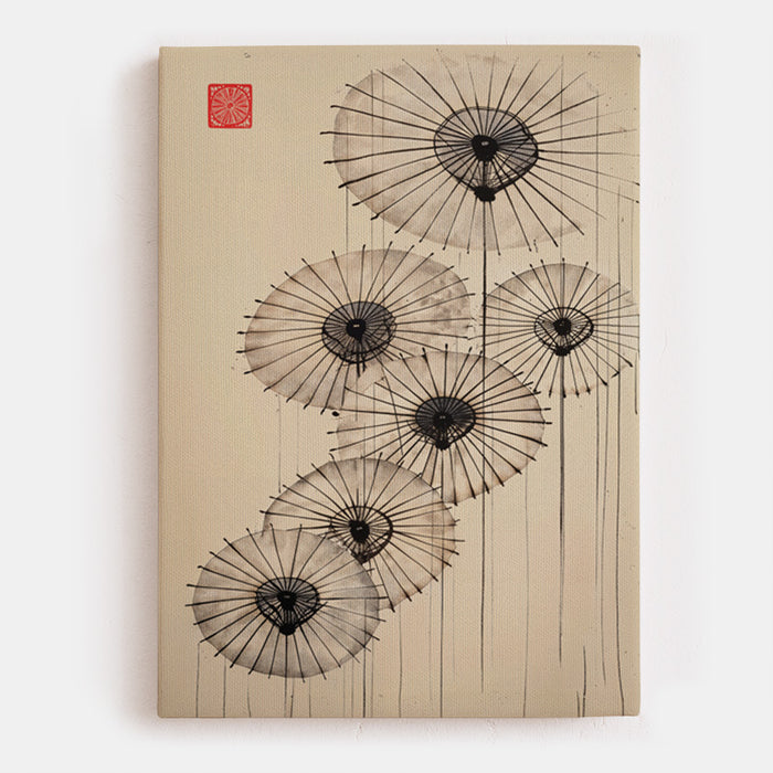 Umbrellas Of Silence Canvas