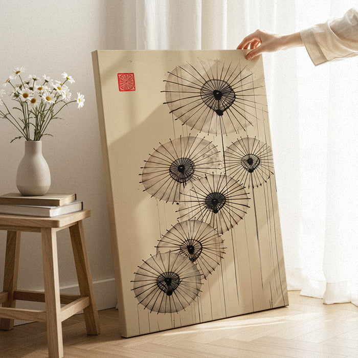Umbrellas Of Silence Canvas