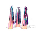 Unicorn Horn Party Hats with Streamers, Pink, 8-Inch, 3-Count