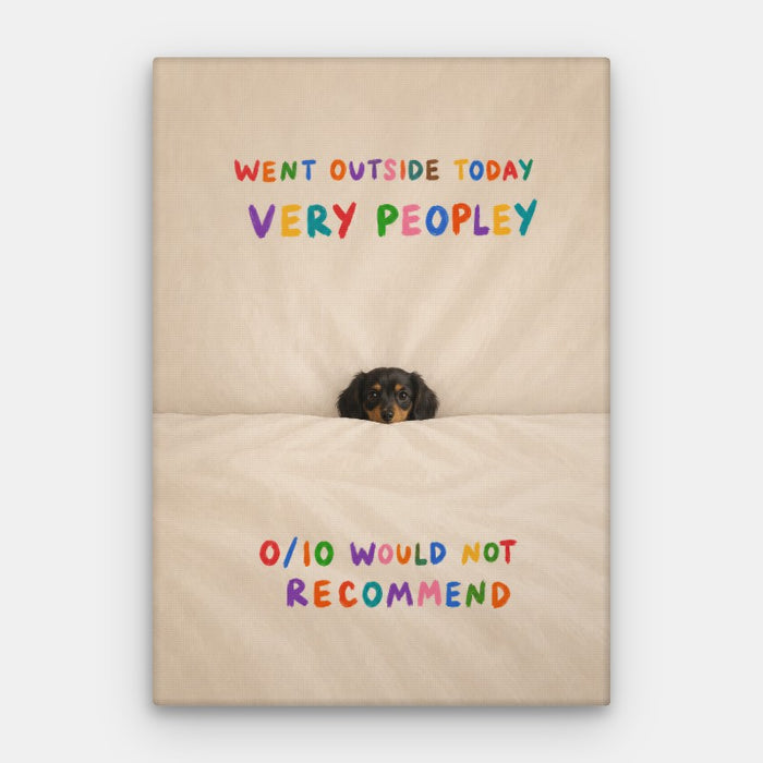 Very Peopley Canvas — Canvas Vertical #01