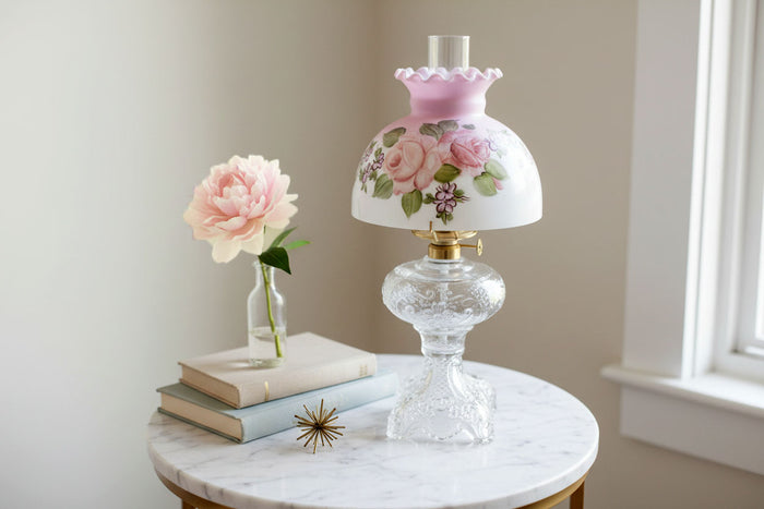 Decorative Rose Lamp adds a vintage touch - Paxton Hardware