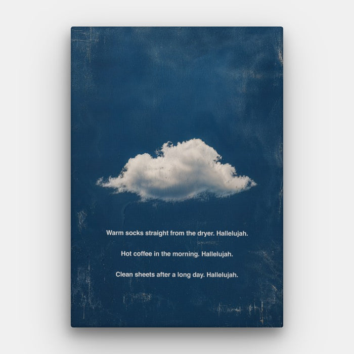 Warm Socks Hallelujah Canvas — Canvas Vertical #01