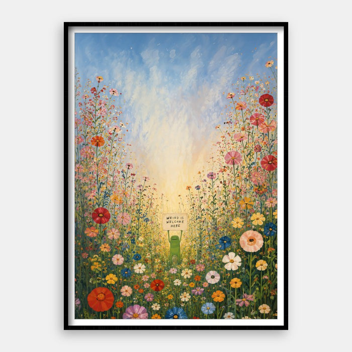 Weird Is Welcome Here — Art Print Vertical #01