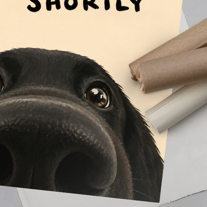 Welcome To The Bathroom Dog — Art Print Vertical #06