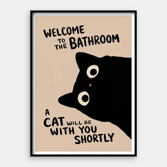 Welcome To The Bathroom — Art Print Vertical #01