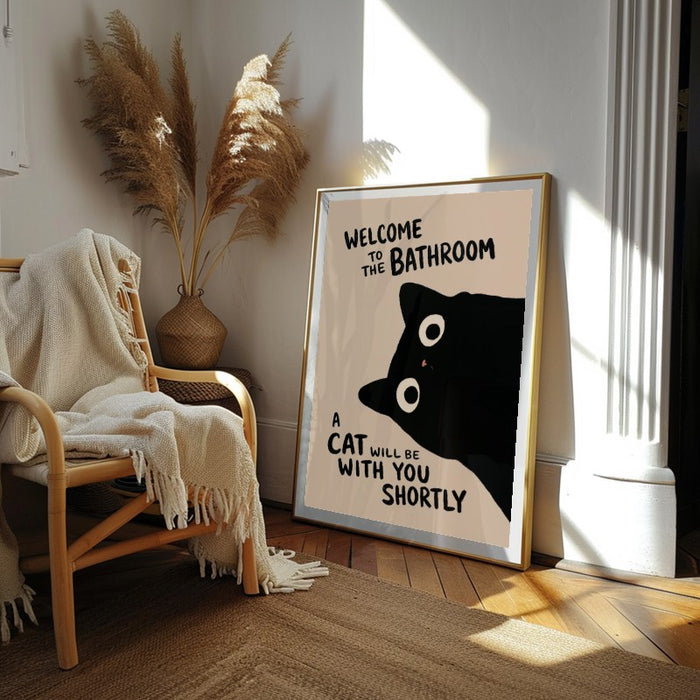 Welcome To The Bathroom — Art Print Vertical #02