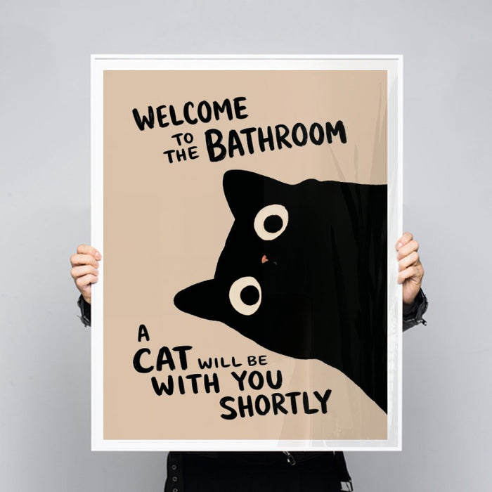 Welcome To The Bathroom — Art Print Vertical #03