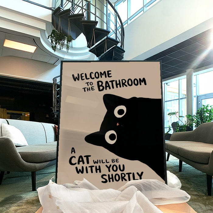 Welcome To The Bathroom — Art Print Vertical #04