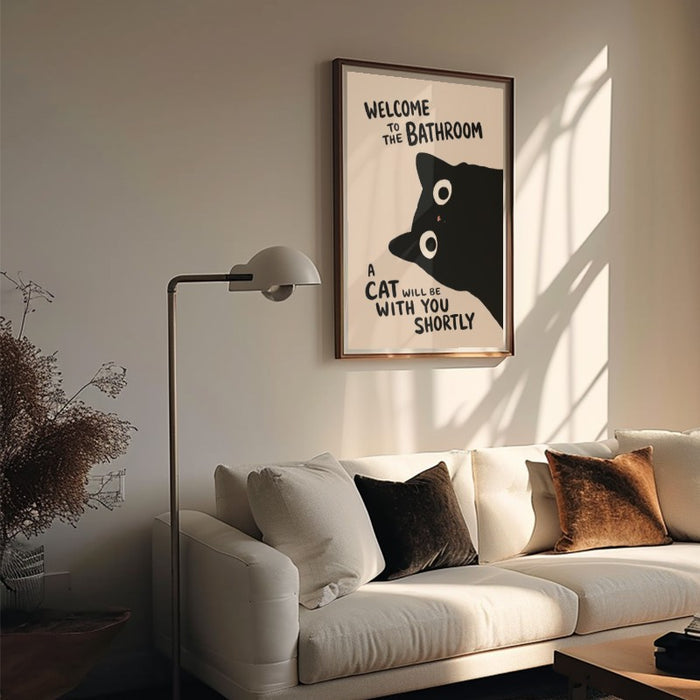 Welcome To The Bathroom — Art Print Vertical #05