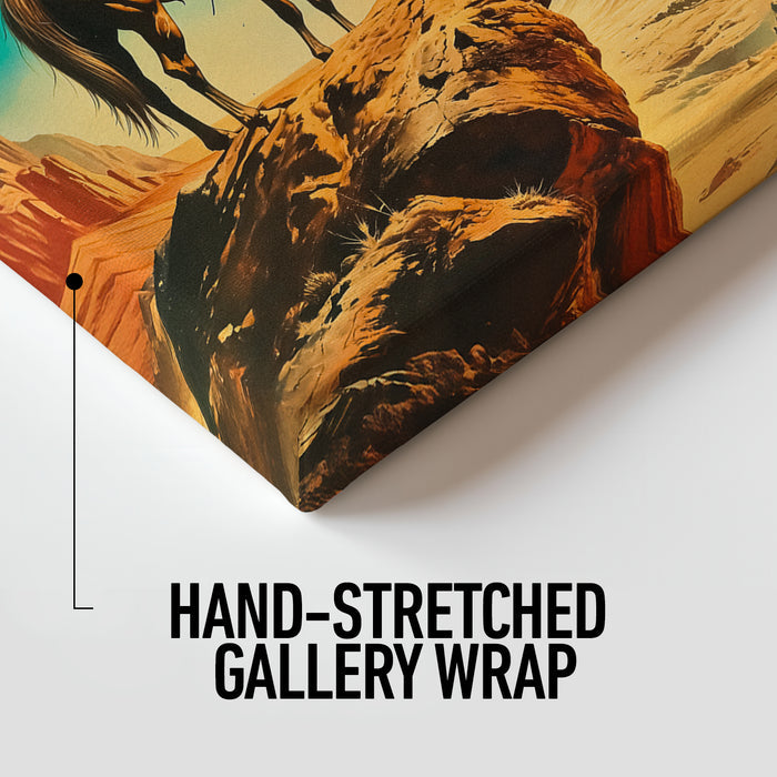 Western Astronaut Canvas