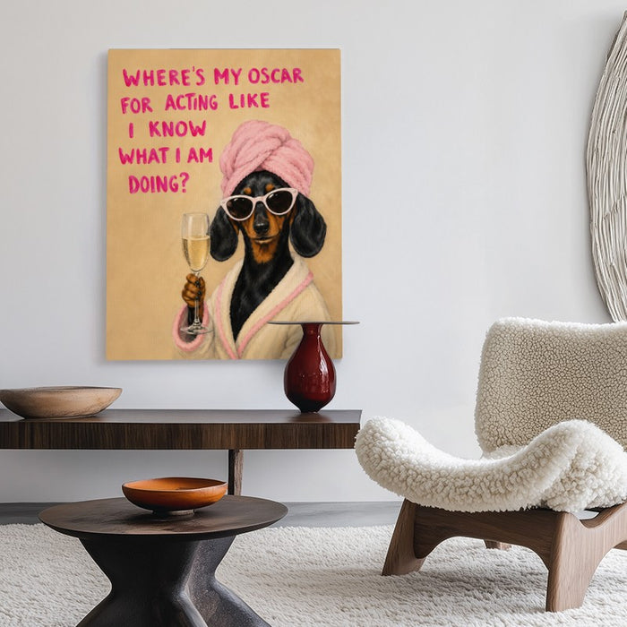 Where Is My Oscar Canvas — Canvas Vertical #02
