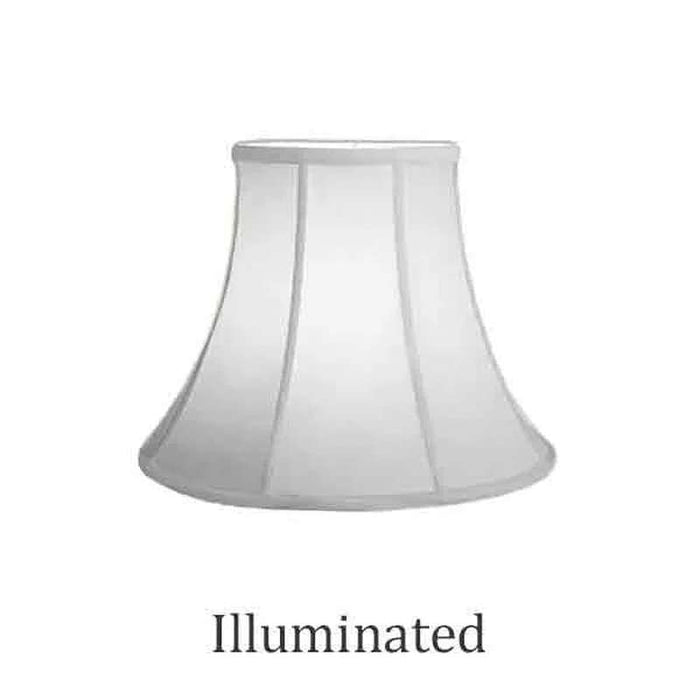 White Bell Lamp Shades, 12 inch base - paxton hardware ltd